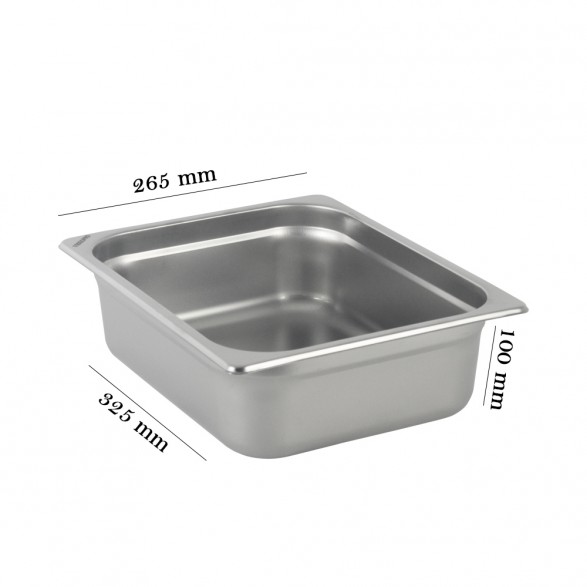 Cuba GN 1/2 100 inox funda para Buffet