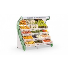 EXPOSITOR FRUTAS E VERDURAS FLCE 12CX LATERAL REFRIMATE